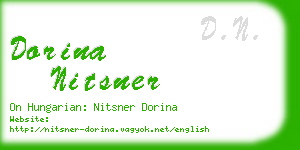 dorina nitsner business card